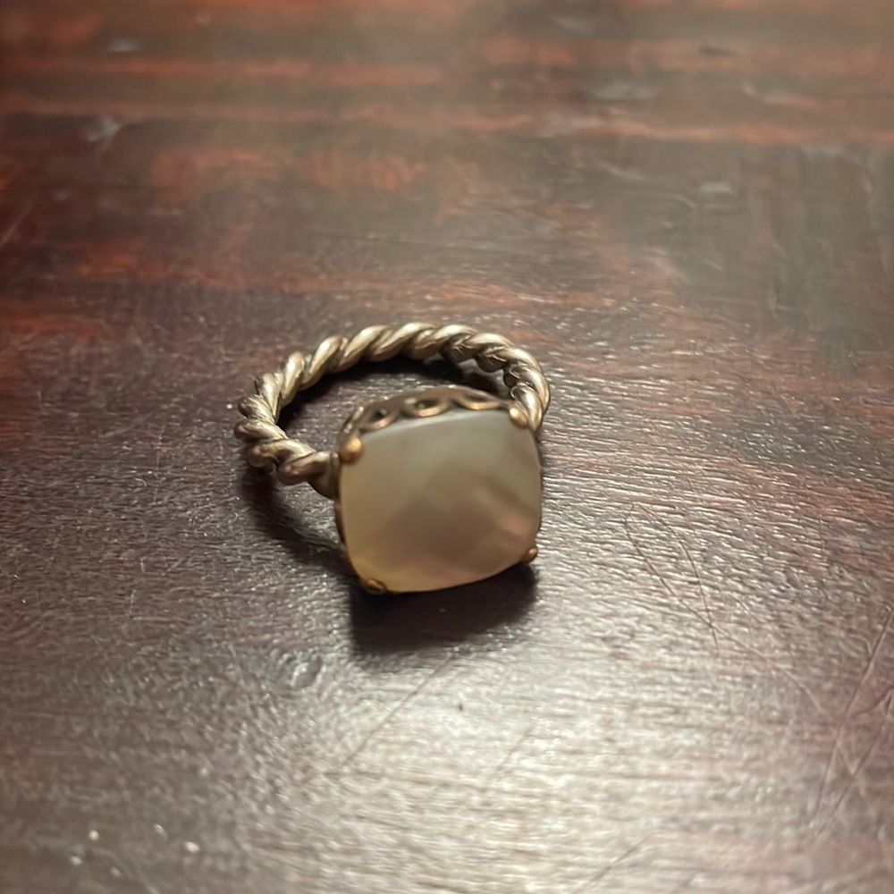 pandora mother of pearl ring